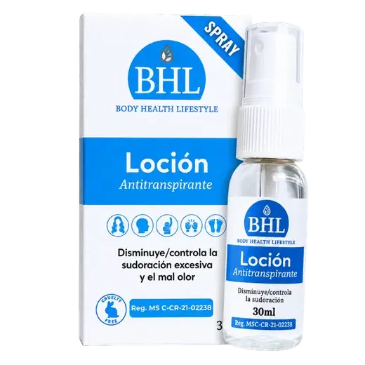 Frasco BHL loción antitranspirante clínica 30ml Costa Rica